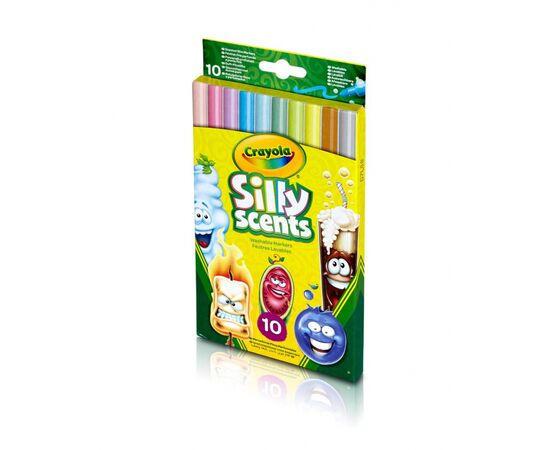 Фломастеры Crayola Набор Silly Scents Washable Тонкая линия с ароматом 10 шт (256340.024), изображение 3 Фломастеры Crayola Набор Silly Scents Washable Тонкая линия с ароматом 10 шт (256340.024), изображение 3