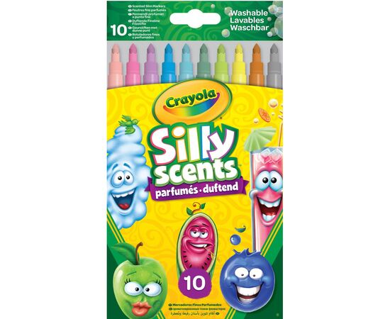 Фломастеры Crayola Набор Silly Scents Washable Тонкая линия с ароматом 10 шт (256340.024)