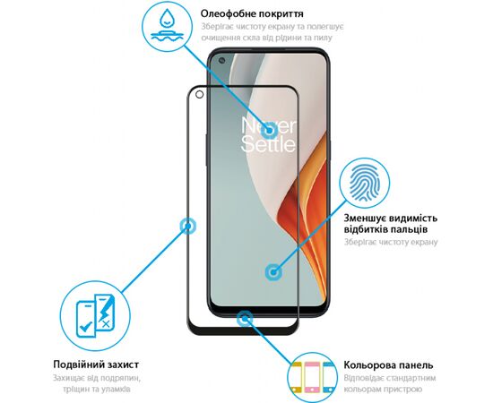 Стекло защитное Global Full Glue OnePlus Nord N100 (1283126513466), изображение 3 Стекло защитное Global Full Glue OnePlus Nord N100 (1283126513466), изображение 3