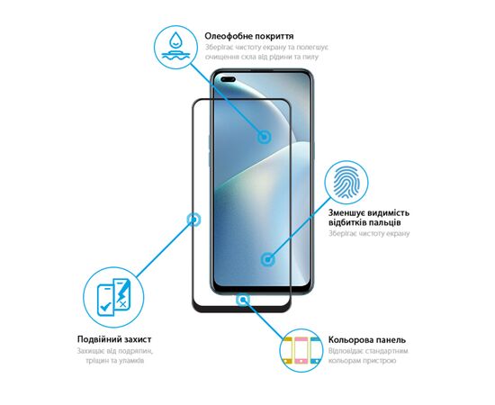 Стекло защитное Global Full Glue Oppo Reno 4 Lite (1283126511165), изображение 3 Стекло защитное Global Full Glue Oppo Reno 4 Lite (1283126511165), изображение 3