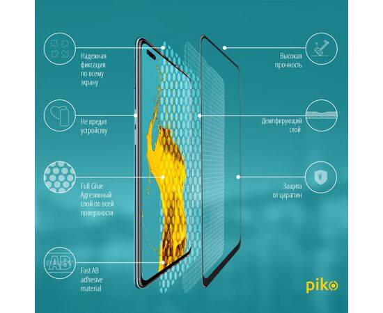 Стекло защитное Piko Full Glue Oppo Reno 4 Lite (1283126511189), изображение 3 Стекло защитное Piko Full Glue Oppo Reno 4 Lite (1283126511189), изображение 3