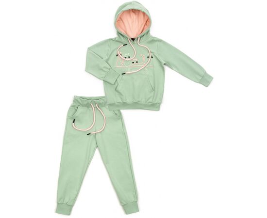 Спортивний костюм Shukoko з котиками (4027-104G-mint)