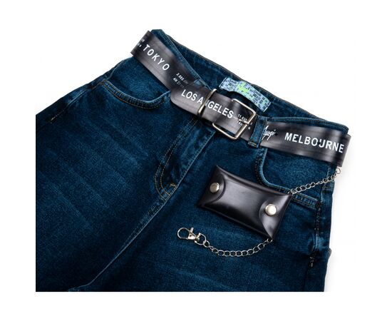 Джинсы A-Yugi с завышенной талией (9294-140G-blue), изображение 3