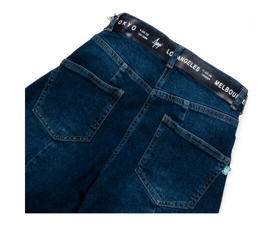 Джинсы A-Yugi с завышенной талией (9294-140G-blue), изображение 4