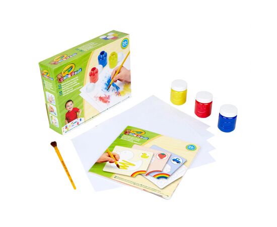 Набір для творчості Crayola Washable Mini Kids Набір для малювання фарбами (256698.006), зображення 2 Набір для творчості Crayola Washable Mini Kids Набір для малювання фарбами (256698.006), зображення 2