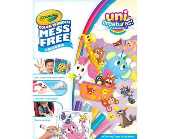 Набір для творчості Crayola Color Wonder Єдинорогі створіння Розмальовка (919069.018)