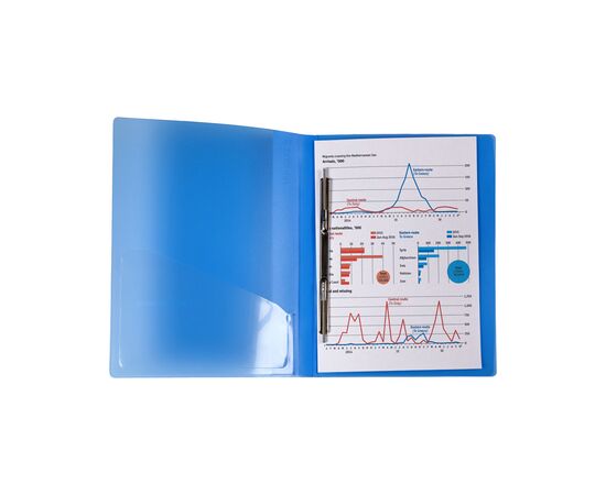 Папка-скоросшиватель Axent A4 700 мкм Прозрачная синяя (1304-22-A), изображение 2 Папка-скоросшиватель Axent A4 700 мкм Прозрачная синяя (1304-22-A), изображение 2