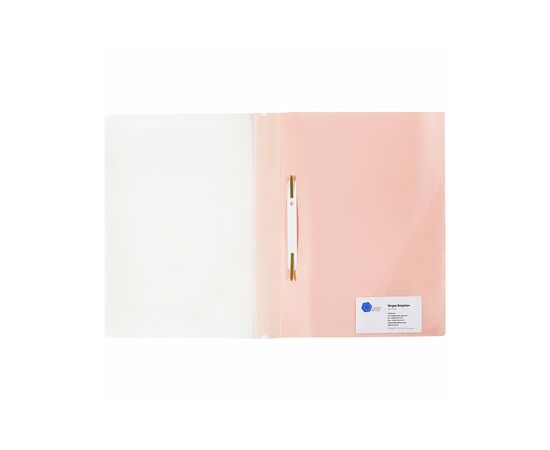 Папка-скоросшиватель Axent А4 с угловым карманом, 170/350 мкм Pastelini розовая (1306-10-A), изображение 2