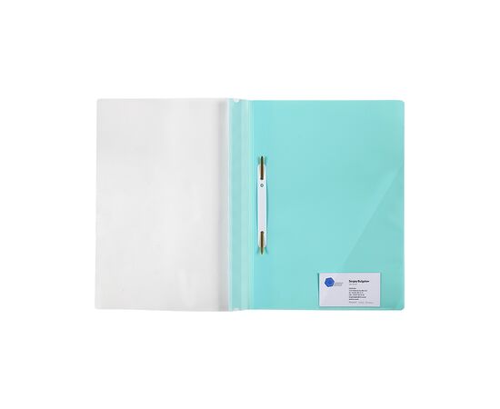 Папка-скоросшиватель Axent А4 с угловым карманом, 170/350 мкм Pastelini мятная (1306-18-A), изображение 2