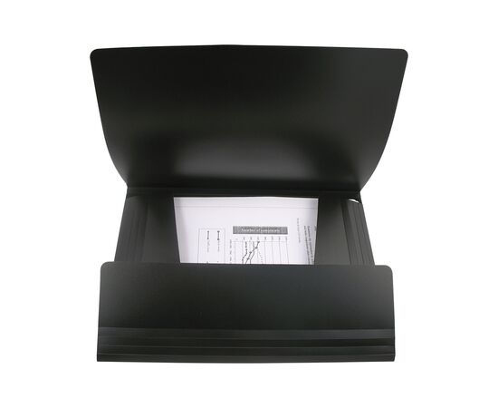 Папка на резинках Axent A4 500 мкм black (1508-01-A), изображение 2 Папка на резинках Axent A4 500 мкм black (1508-01-A), изображение 2