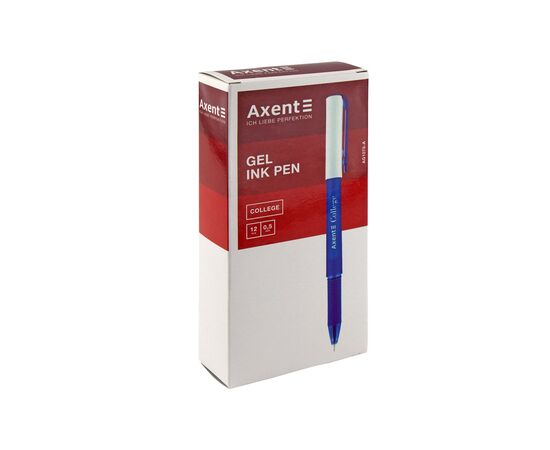 Ручка гелевая Axent College 0.5 мм Чёрная (AG1075-01-A), изображение 2 Ручка гелевая Axent College 0.5 мм Чёрная (AG1075-01-A), изображение 2