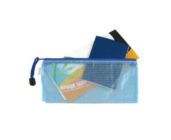 Папка на блискавці Axent В5, transparent, assorted colors (1407-00-А)