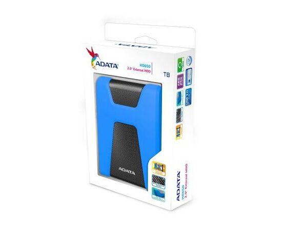 Внешний жесткий диск 2.5" 2TB ADATA (AHD650-2TU31-CBL), изображение 5 Внешний жесткий диск 2.5" 2TB ADATA (AHD650-2TU31-CBL), изображение 5