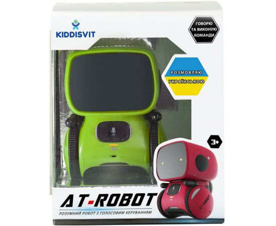 Интерактивная игрушка AT-Robot робот с голосовым управлением зеленый, укр (AT001-02-UKR), изображение 3 Интерактивная игрушка AT-Robot робот с голосовым управлением зеленый, укр (AT001-02-UKR), изображение 3