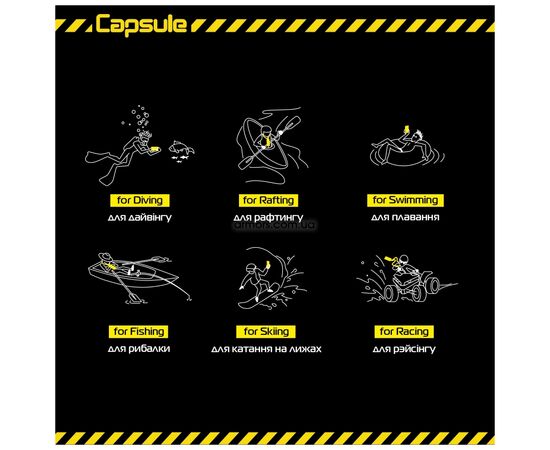 Чехол для моб. телефона Armorstandart Capsule Waterproof Case Black (ARM59233), изображение 3 Чехол для моб. телефона Armorstandart Capsule Waterproof Case Black (ARM59233), изображение 3