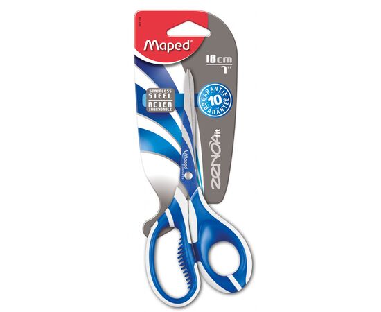 Ножницы Maped Zenoa Fit 180 мм блистер (MP.597110), изображение 3 Ножницы Maped Zenoa Fit 180 мм блистер (MP.597110), изображение 3