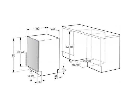 Посудомоечная машина Gorenje GV520E10, изображение 5 Посудомоечная машина Gorenje GV520E10, изображение 5