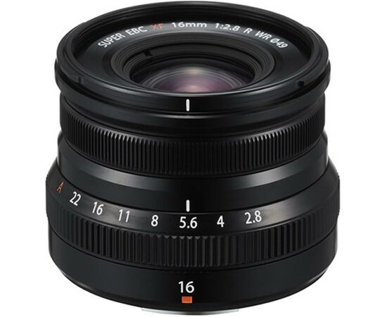 Объектив Fujifilm XF 16mm F2.8 R WR Black (16611667), изображение 2 Объектив Fujifilm XF 16mm F2.8 R WR Black (16611667), изображение 2