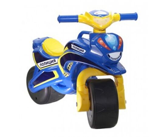 Біговел Active Baby Police музичний синьо-жовтий (0139-0157М), зображення 3 Біговел Active Baby Police музичний синьо-жовтий (0139-0157М), зображення 3