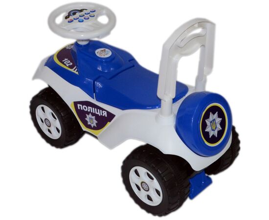 Чудомобиль Active Baby Police музичний біло-синій (013117-0101М), изображение 2 Чудомобиль Active Baby Police музичний біло-синій (013117-0101М), изображение 2