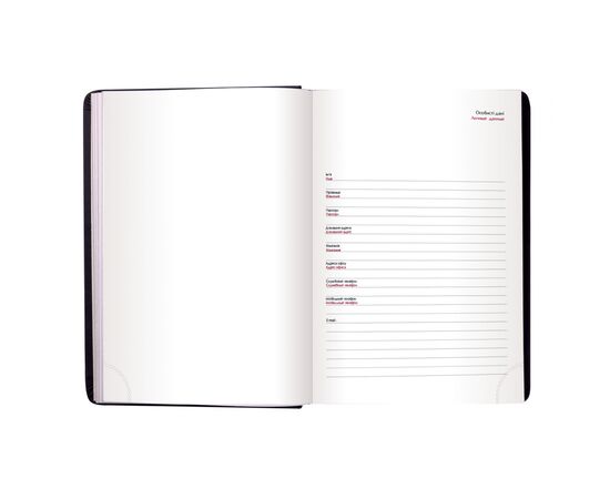 Еженедельник Buromax недатированный Base А4 из бумвинила на 288 страниц Бордовый (BM.2094-13), изображение 5