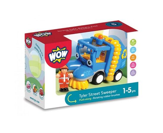 Развивающая игрушка Wow Toys Тайлер машина для уборки улиц (10391), изображение 3 Развивающая игрушка Wow Toys Тайлер машина для уборки улиц (10391), изображение 3