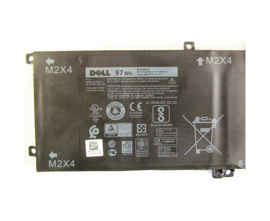 Аккумулятор для ноутбука Dell XPS 15-9560 (long) 6GTPY, 97Wh (8083mAh), 6cell, 11.4V (A47391), изображение 2 Аккумулятор для ноутбука Dell XPS 15-9560 (long) 6GTPY, 97Wh (8083mAh), 6cell, 11.4V (A47391), изображение 2