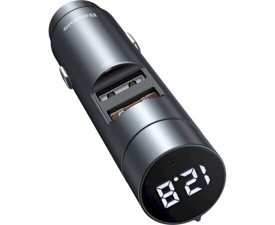 FM модулятор Baseus Energy Column MP3 Dark grey (CCNLZ-C0G), изображение 4 FM модулятор Baseus Energy Column MP3 Dark grey (CCNLZ-C0G), изображение 4