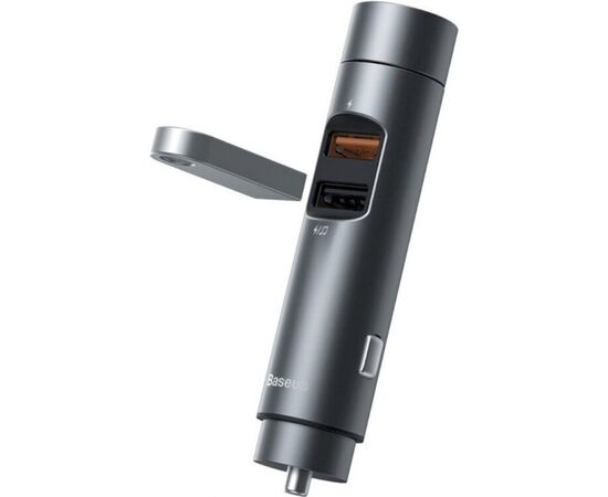 FM модулятор Baseus Energy Column MP3 Dark grey (CCNLZ-C0G), изображение 5 FM модулятор Baseus Energy Column MP3 Dark grey (CCNLZ-C0G), изображение 5