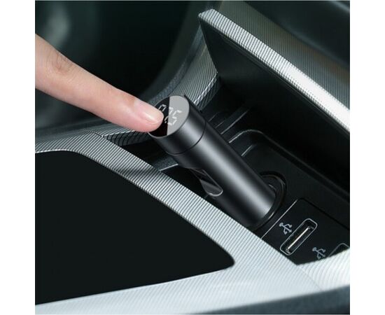 FM модулятор Baseus Energy Column MP3 Dark grey (CCNLZ-C0G), изображение 7 FM модулятор Baseus Energy Column MP3 Dark grey (CCNLZ-C0G), изображение 7