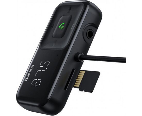 FM модулятор Baseus T typed S-16 MP3 Black (CCTM-E01), изображение 3 FM модулятор Baseus T typed S-16 MP3 Black (CCTM-E01), изображение 3