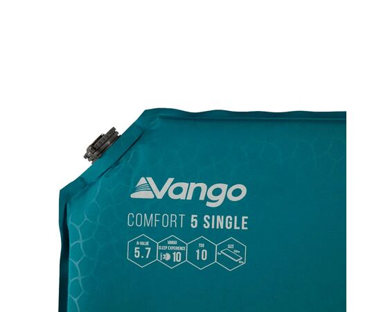 Туристический коврик Vango Comfort 5 Single Bondi Blue (929162), изображение 2 Туристический коврик Vango Comfort 5 Single Bondi Blue (929162), изображение 2