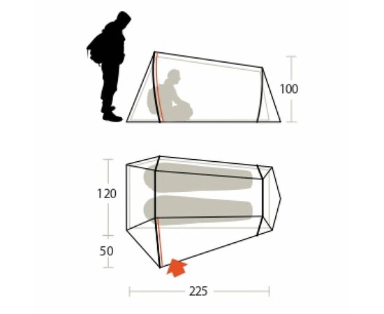 Намет Ferrino Lightent 2 Pro Olive Green (928976), зображення 5 Намет Ferrino Lightent 2 Pro Olive Green (928976), зображення 5