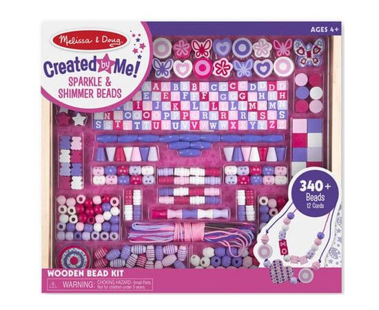 Набір для творчості Melissa&Doug Мега-набір дерев'яних бусин Алфавіт (MD9493)