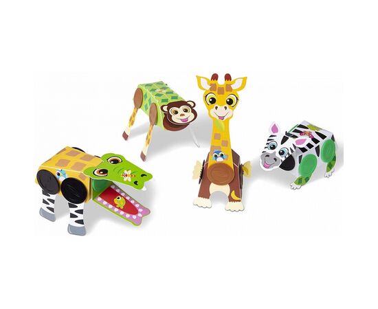 Набор для творчества Melissa&Doug Веселые животные Сафари (MD30190), изображение 3 Набор для творчества Melissa&Doug Веселые животные Сафари (MD30190), изображение 3