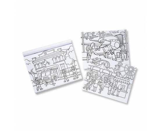 Набор для творчества Melissa&Doug раскрасок Город (MD30250), изображение 2