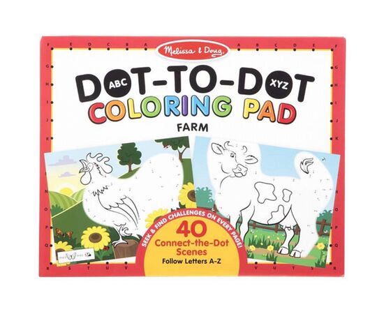 Набір для творчості Melissa&Doug розмальовок за номерами Ферма (MD30260)