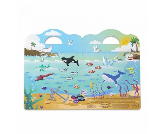 Набор для творчества Melissa&Doug объемные многоразовые наклейки Океан (MD30520), изображение 3 Набор для творчества Melissa&Doug объемные многоразовые наклейки Океан (MD30520), изображение 3