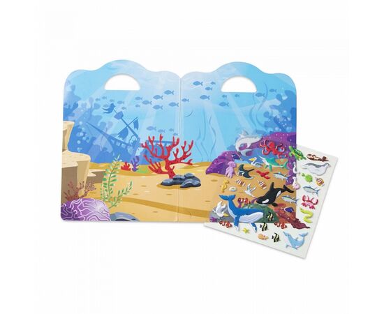 Набор для творчества Melissa&Doug объемные многоразовые наклейки Океан (MD30520), изображение 4 Набор для творчества Melissa&Doug объемные многоразовые наклейки Океан (MD30520), изображение 4