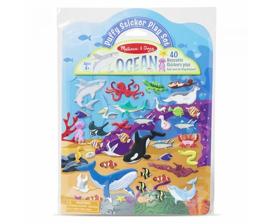 Набор для творчества Melissa&Doug объемные многоразовые наклейки Океан (MD30520)