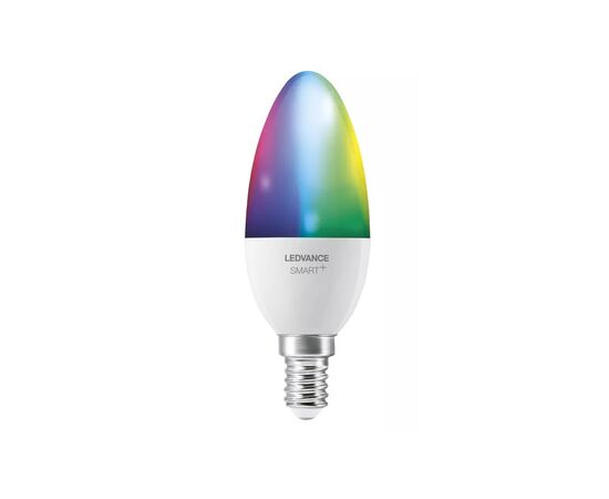 Умная лампочка Osram LEDSMART+ WiFi B40 5W (470Lm) 2700-6500K + RGB E14 (4058075485938), изображение 2 Умная лампочка Osram LEDSMART+ WiFi B40 5W (470Lm) 2700-6500K + RGB E14 (4058075485938), изображение 2