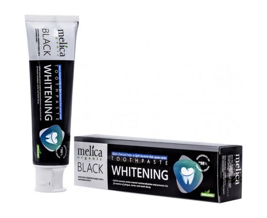 Зубная паста Melica Organic с черным древесным углем 100 мл (4770416003570), изображение 2 Зубная паста Melica Organic с черным древесным углем 100 мл (4770416003570), изображение 2
