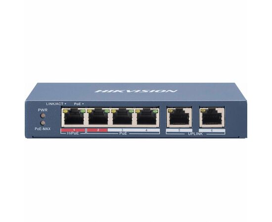 Комутатор мережевий Hikvision DS-3E0106HP-E