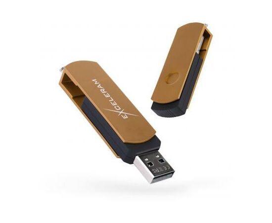 USB флеш накопичувач eXceleram 16GB P2 Series Brown/Black USB 2.0 (EXP2U2BRB16)