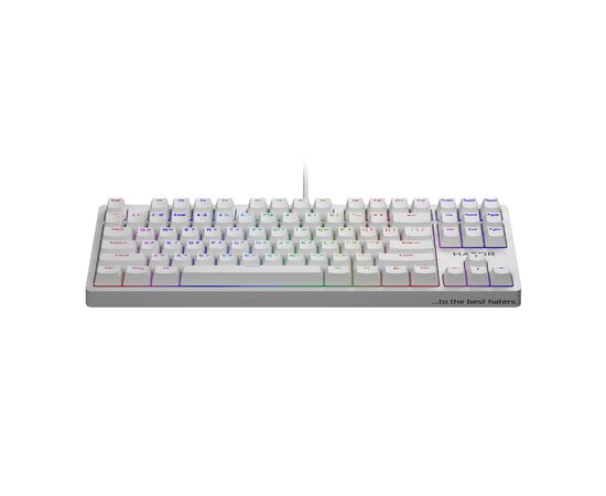 Клавиатура Hator Rockfall EVO TKL Kailh Optical White (HTK-631), изображение 2 Клавиатура Hator Rockfall EVO TKL Kailh Optical White (HTK-631), изображение 2