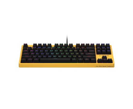 Клавиатура Hator Rockfall EVO TKL Kailh Optical Yellow (HTK-632), изображение 2 Клавиатура Hator Rockfall EVO TKL Kailh Optical Yellow (HTK-632), изображение 2
