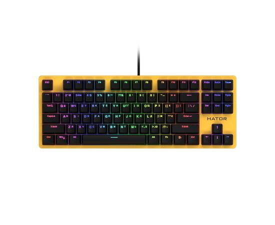 Клавіатура Hator Rockfall EVO TKL Kailh Optical Yellow (HTK-632)