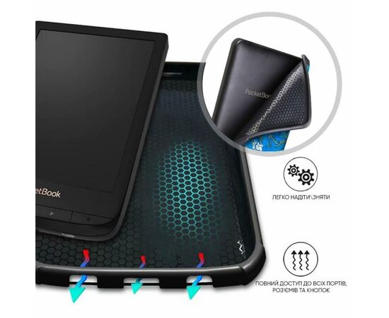 Чехол для электронной книги AirOn Premium PocketBook 606/628/633 (4821784622178), изображение 5 Чехол для электронной книги AirOn Premium PocketBook 606/628/633 (4821784622178), изображение 5