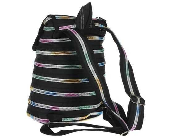 Рюкзак шкільний Zipit Zipper Black Rainbow Teeth (ZBPL-10), зображення 2 Рюкзак шкільний Zipit Zipper Black Rainbow Teeth (ZBPL-10), зображення 2