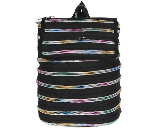 Рюкзак шкільний Zipit Zipper Black Rainbow Teeth (ZBPL-10), зображення 3 Рюкзак шкільний Zipit Zipper Black Rainbow Teeth (ZBPL-10), зображення 3